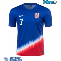 United States Giovanni Reyna #7 Replica Away Shirt Copa America 2024 Short Sleeve